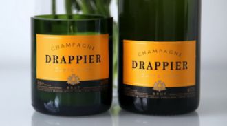 Бренд Drappier превращает использованные бутылки из-под шампанского в свечи